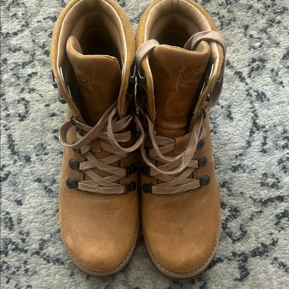 Chaco Brown Lace-Up Boots 7